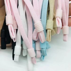 Adjustable Sewing Elastic Band Colorful Rope Cord With Buckle Stretchy Face