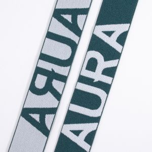 Manufacturer Soft jacquard embossed logo 35mm wide elastic waist band nylon