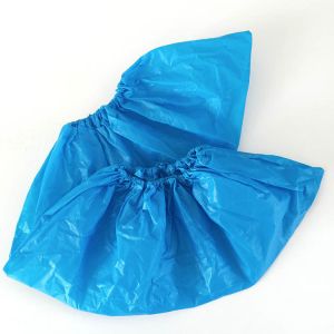 China Handmade CPE Blue Disposable Shoe Covers Anti Skid Medical Shoe Protectors on sale