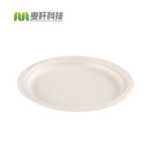 PIATTO TONDO IN POLPA DI CELLULOSA