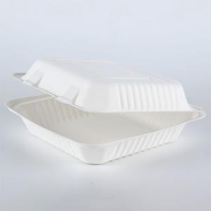 Disposable bagasse pulp food storage containers