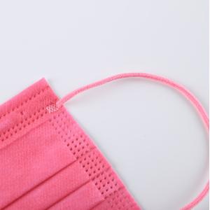 Medical disposable non woven pink dental surgical face mask