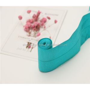 High quality 40mm Glossy foldover elastic band for underwear elastic band