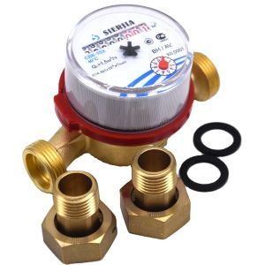 Class B Brass Body Domestic Single Jet Cold Water Meter Oem Iso4064