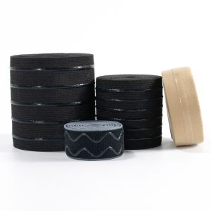 Custom Waterproof Eco-Friendly Nylon Coated Anti Slip Band Silicone Elastic