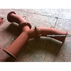 Y-Piece Cast Basalt Pipe