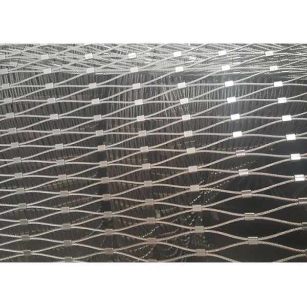 Buy 316l Stainless Steel Rope Zoo Wire Mesh Aviary Zoo Mesh Inter Woven Type at wholesale prices