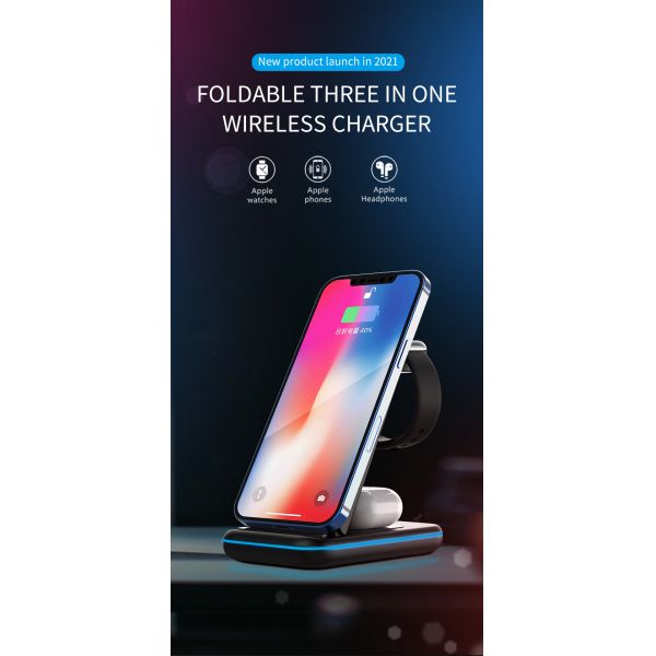 Buy New Design 3 in 1 Wireless Charger Pad at wholesale prices