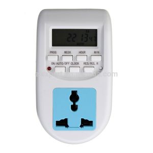 Quality AL-06 220V LCD Display Universal European Plug Socket Plug In Timer for sale