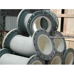 Wear Resistant Ceramic Tile Lined Pipe With Holes