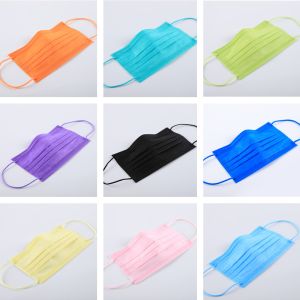 S&J 4 ply Black Face Mask Type II Type IIR Black Facemask Marcarillas Disposable