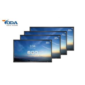 Quality LCD Interactive Touch Screen 75Inch Android OS Multi 10 Point IR Touch Lcd Screen for sale