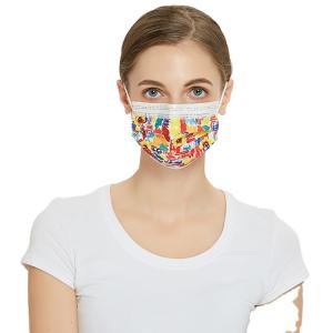 Quality S&amp;J 3ly Patterned Custom Face Mask Factory Cheap Price Disposable Medical Mask Class III 3 Ply ASTMF2100 Level 3 Adult, Children for sale