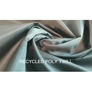 China Pill-proof and wear-resistant sportswear/tablecloth 100% recycled polyester twill fabric on sale