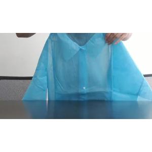 China S&J Supplier price antistatic lab coat cleanroom PP blue disposable lab coats on sale