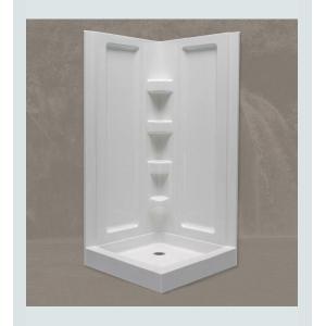 Acrylic shower back wall for shower enclosure