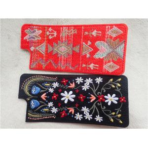 Self - Adhesive Custom Clothing Patches Colored Silk Embroidery Pattern