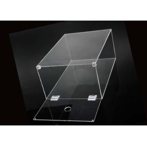Shoe Box Packing Clear Acrylic Display Case With Magnets Lid Sneaker