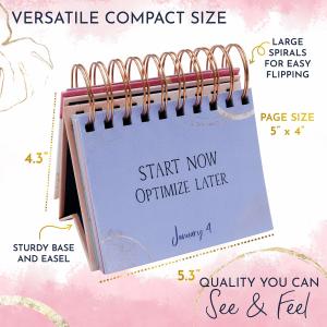 Monthly Desk Advent Table Calendar Printing Threaded Circle Couple Calendar