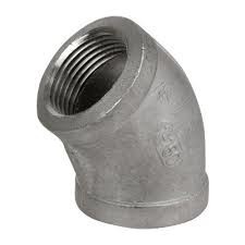 Alloy Steel Pipe Fittings Nickel Alloy Best Threaded Elbow 45 Degree Forged