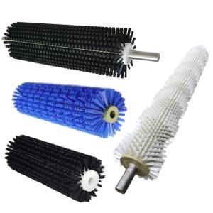 China Custom Size Industrial Nylon Brush Tufted Roller Brush on sale
