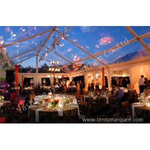 Beautiful Transparent Fabric clear top tent rental , outdoor party tents
