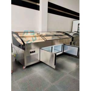 Curved Glass Butcher Fridge Display