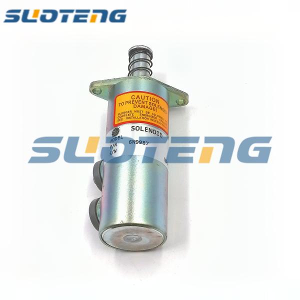 Buy 6N-9987 6N9987 Fuel Shutoff Solenoid For 225D Excavator Parts at wholesale prices