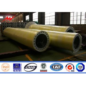 Octagonal 90FT Outdoor Monopole Cell Tower Communication Distribution