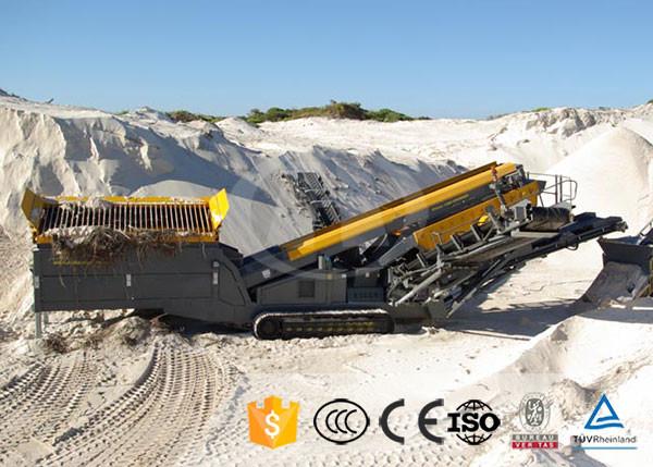 Customized Mobile Stone Crusher Plant With Steel Diesel , Mobile Jaw Crusher