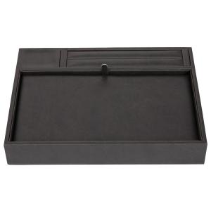 Bracelet Jewelry Display Carrying Case , Retangular Black Jewelry Tray