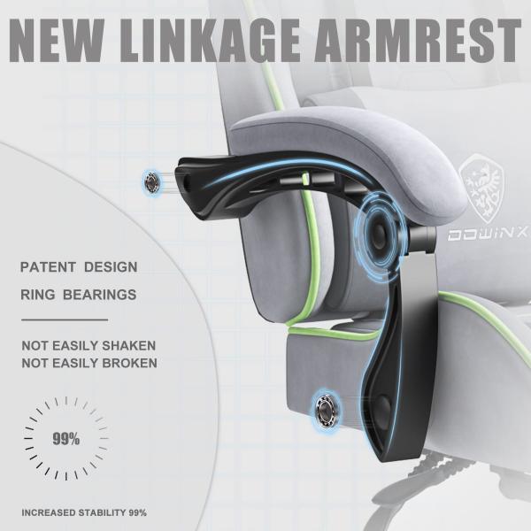 350LBS Reinforced Base Big and Tall Ergonomic Office Computer Chair with 3 Gas Lift