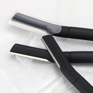 eyebrow razor single blade smooth ABS plastic handle