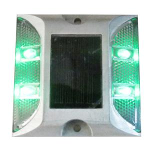 Quality 4PCS LED high bight traffic safety flashing soalr road stud for sale