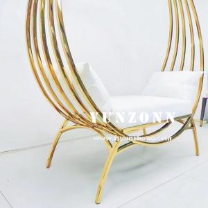 Classic Wedding Couple Sofa Set Round Wedding Throne Birdcage Chair