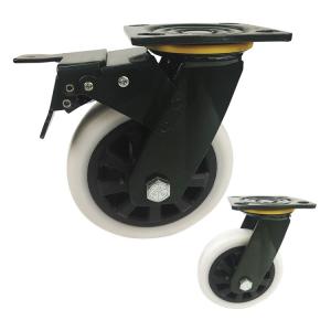 280kg Capacity 5" Heavy Duty Industrial Wheels Hollow Plastic