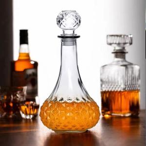 Glass Visa Bottle Sealing Type Cork 250ml 500ml 700ml 750ml Vodka Brandy Mini