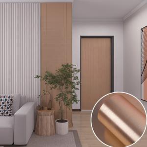 60cm*2m Luxury Metallic Wallpaper Copper Removable Vinyl Wallpaper Furniture