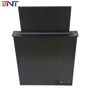 Multi - Control Way Motorized Monitor Lift With Brushed Aluminum Alloy Panel