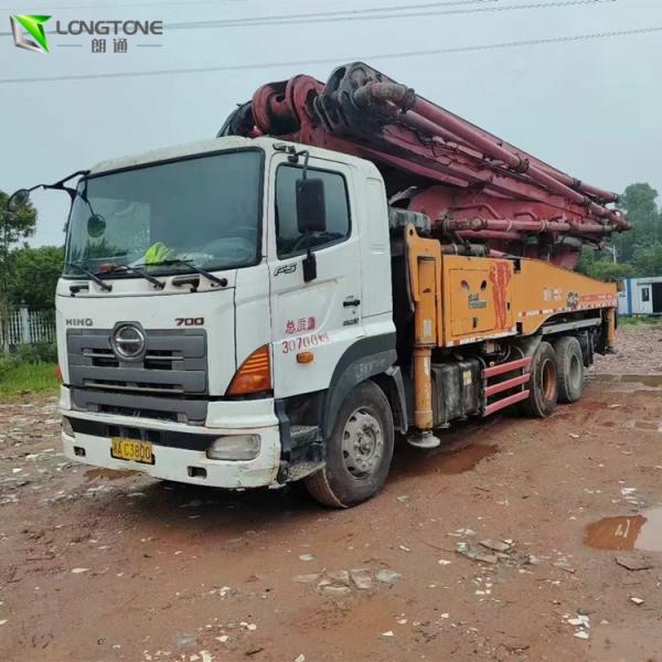 Custom Color Used Truck Concrete Pump , S Valve Putzmeister 42m Concrete Pump