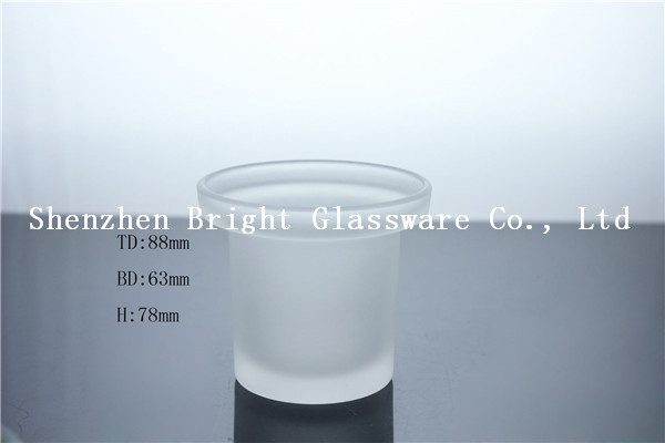 Buy Glass Candle Holder, frosted glass cup at wholesale prices