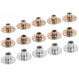 Customization nuts flange screws three holes iron plate furniture round