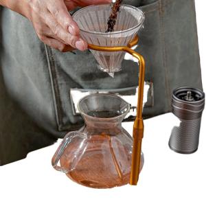 Upgrade Your Coffee Setup with Solid Wood Drip Stand and Food Grade Filter