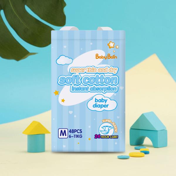 Buy 3D Anti Leak Non Woven Disposable Baby Diapers Soft Breathable at wholesale prices
