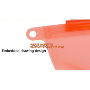 Reusable Food grade Silicone Vacuum Food Fresh Bags Wraps Fridge Containers