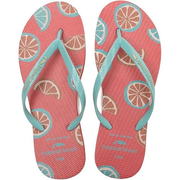Tropical Print Styles Women's Flip Flops Fitflop Summer Sandals for Casual