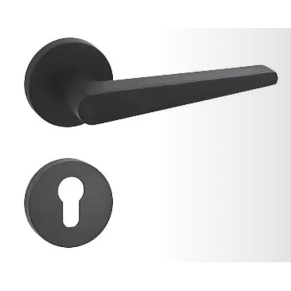 Indoor Door Lock Handle Made of Aluminum Alloy Fits 35-60mm Door Thickness