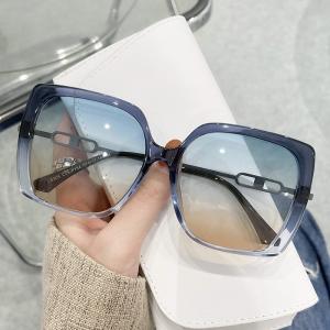 Customizable Box Round Face Sunglasses Metal Injection Frame For Women