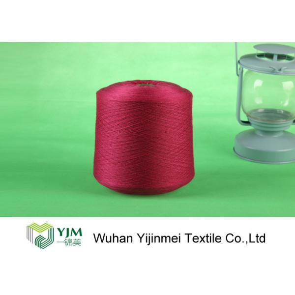 Buy Red / White / Yellow Z Twist Polyester Dyed Yarn For Virgin Sewing Thread at wholesale prices