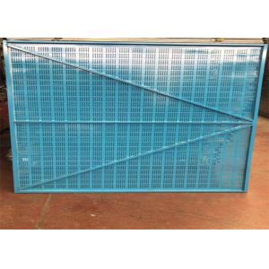 Blue 6mm Mesh Construction Safety Screens High Rise Safety Systems
